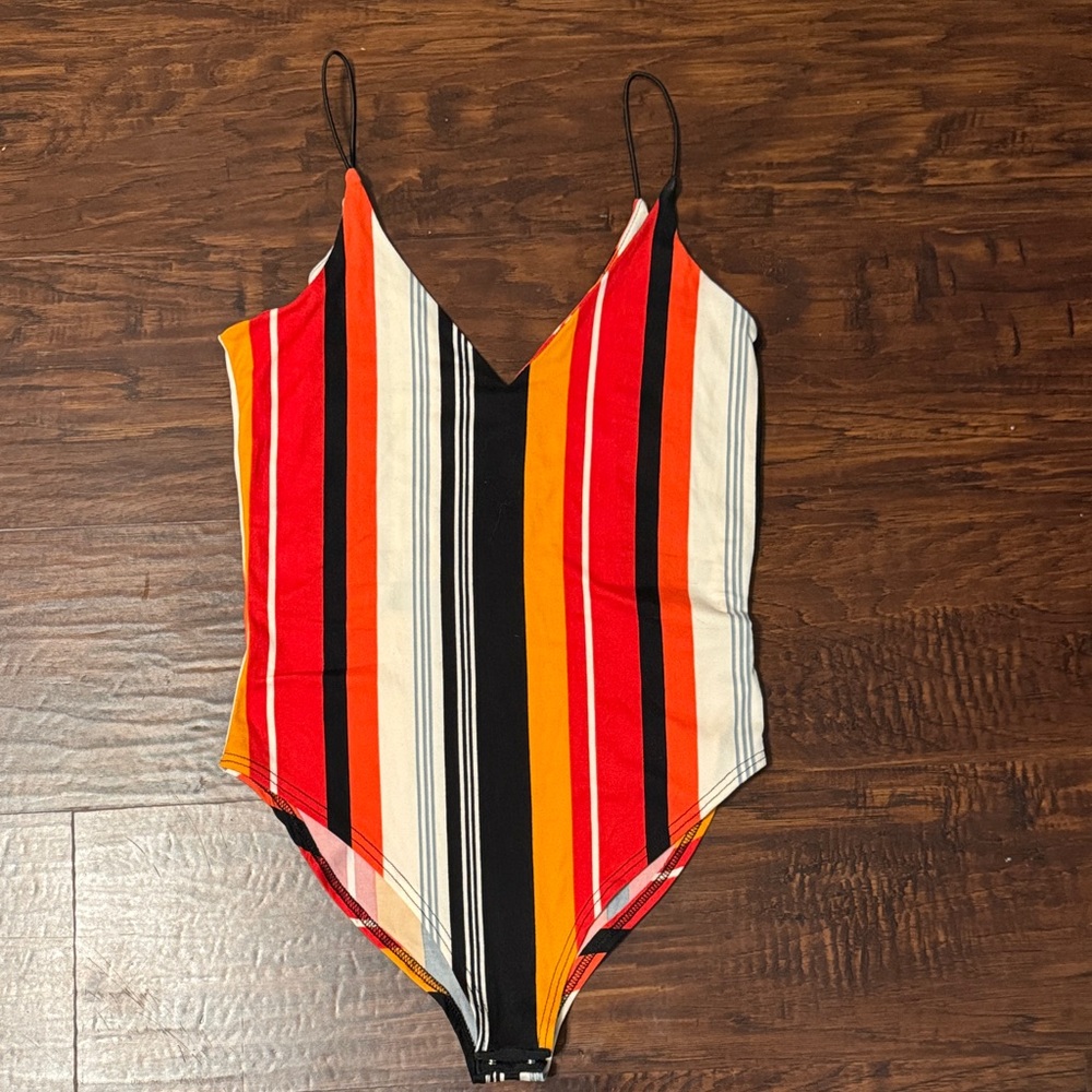 Striped Multicolor Bodysuit